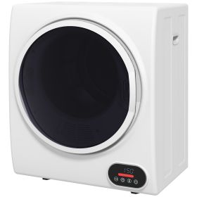 Portable Electric Clothes Dryer 1.5 cu.ft Compact Laundry Dryer 850W for Apartments White