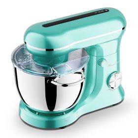 6QT & 5QT Dual Bowls Stand Mixer, 10 Speed Tilt-Head, Electronic Timer, Dough Mixer, Dishwasher Safe Stainless Steel Bowls, Dough Hook, Flat Beat (Option: SM2542NPRO)